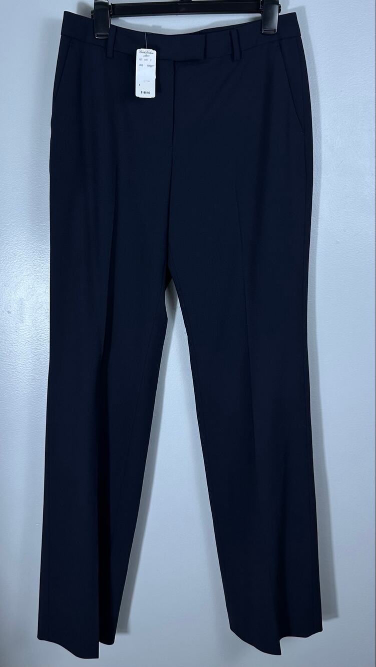 Brooks Brothers Caroline Fit Navy Wool Dress Pants Sz 6 NWT Tollegno 1900